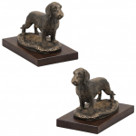 Dachshund Wire-haired, Wiener dog, Badger dog - dog statue, figurine for office, trophy for dog show by Art-Dog brand