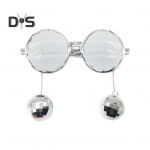 Disco Ball Prillid Plastikust Retro Funky P&auml;ikeseprillid Disco Ball Ripats Peo&otilde;htu eelistab karnevali tarvikuid naistele ja meestele