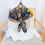 90CM Neli Aastaaega Ruudukujuline Suur Ruudukujuline Sall Luksuslik Dekoratiivne S&auml;rk Professionaalne Peapael Juuksepael P&auml;ikesekaitse Peapael 90*90cm