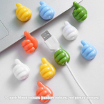 10 PCSThumb Hook Hub loomingulist ja armsat andmekaablite salvestusruumi ja fikseeritud kaablihaldusseadet, millel pole m&auml;rke ja mulgustusi