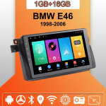 Auto Raadio Android Auto Carplay BMW E46 1998-2006 jaoks Multimeediam&auml;ngija Peaseade Stereo GPS Navigatsioon BT WIFI 1+16GB 1+16GB