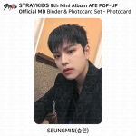 Stray Kidsi 9. minialbum ATE POP-UP MD Binder fotokaart KPOP Seungmin