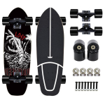 Tai Maple Big Fish Board &Uuml;ks &uuml;lespoole p&ouml;&ouml;ratud rula jalutuslaud Land Surfboard Brush Street Board Neli black