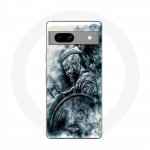 Coque Maniacase pour Google Pixel 7a vikings ragnar lothbrok bouclier corbeau
