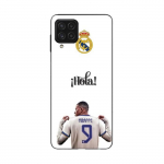 Coque Maniacase pourSamsung Galaxy A12 4g Kylian Mbappe Real Madrid 9 Hola