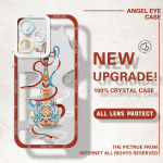 P&otilde;rutuskindel Cartoon Astronaut Crystal Case t&auml;iskaanega kaamerakaitse, l&auml;bipaistev pehme telefoni korpus Xiaomi Redmi jaoks Xiaomi Poco M6 5G