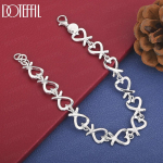 925 Sterling H&otilde;be S&uuml;damekujuline K&auml;ev&otilde;ru Mood Pulmaehted 20CM