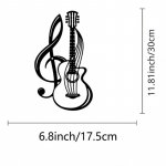 1 tk metallist seinasilt &ndash; noot ja viiuli muster. Raudkunsti seinakaunistus. Aia, k&ouml;&ouml;gi, hotelli ja r&otilde;du jaoks. Kodu kaunistus must