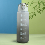 1L veepudeli gradientv&auml;rviga motiveeriv spordiveepudel ajamarkeriga Lekkekindel tass kontorisse, j&otilde;usaali, &otilde;ue 1.0L sinine