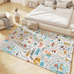 Laste m&auml;ngumatt Libisemiskindlad flanellvaibad lastetuppa Kodu Elutuba Magamistuba K&ouml;&ouml;k Vaip Masinaga pestav p&otilde;randamatt 80x120cm-32x47in