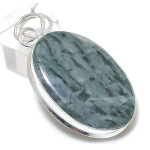 Natural Green Aventurine Gemstone 925 Sterling Silver Jewelry Pendant 2.09 q5r31