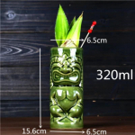 400ml Tiki Kruusid Kokteiliklaas &Otilde;lle Veinikruus Keraamilised Tiki Kruusid Kunst K&auml;sit&ouml;&ouml; Loovad Hawaii Kruusid send as picture