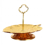 Euroopa stiilis 2 astme kuldne tassikoogialus, puu-kommide vitriintorni vitriinhoidik j&otilde;ulude tee&otilde;htu tarvikute jaoks Avaleht