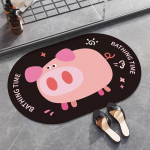 Pehme diatomiitmuda imav matt libisemiskindel kiiresti kuivav vannitoa uksematt paksendatud kulumiskindel vannitoa jalamatt sissep&auml;&auml;sumatt 40 * 60Cm [Diatom Mud]