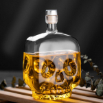 750ml K&otilde;rge Borosilikaatklaasist Koljupea Pudel Viski Veini Joogipudel &Ouml;&ouml;baar Halloweeni Peo Joogin&otilde;ud Dekanteerimispudel