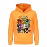 Laste 3D kapuutsiga Sprunki pullover Laste kampsun 150cm oranž