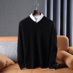 Meeste kampsun, 100% villane talv trikotaaž Pullover S&uuml;giskampsun Meeste Ka&scaron;miirkampsunid Kootud pikkade varrukatega top S