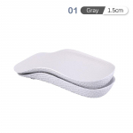 1 paar k&otilde;rgust suurendavad sisetallad Meestele Naiste kingad Lamedate jalgade kaare tugi 2(Gray 2.5cm)