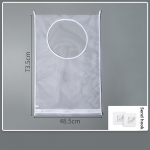 Seinale paigaldatav multifunktsionaalne vannitoa hoiukott riiete, sokkide, aluspesu ja pesu jaoks. 73.5*48.5cm valge