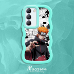 V&auml;rvitud muster Big Wave Edge pehme silikoon materjal Macaron telefoni &uuml;mbris p&otilde;rutuskindel kaitsev kummist korpus OnePlus Vivo Motorola Moto jaoks Vivo G2 5G valge