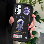 V&auml;rvitud mustriga Big Wave Edge pehmest silikoonmaterjalist Macaron telefoni&uuml;mbris, p&otilde;rutuskindel kaitsev kummist korpus Samsung Xiaomi Poco Redmi jaoks Samsung S23 5G must