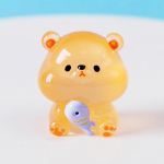 Loominguline auto helendav kala s&ouml;&ouml;b karu kaunistus armas loom nukk kaunistus interj&ouml;&ouml;ri tarvikud auto t&ouml;&ouml;laua kaunistus valge