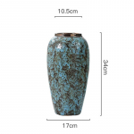 Keraamilised k&auml;sit&ouml;&ouml;esemed Retro keraamilised kaunistused Dekoratsioon P&otilde;rand Suur paks vaas Savin&otilde;upott Vaas K&auml;sitsi valmistatud kivikeraamika pott