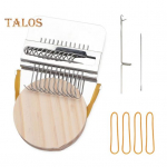 Mini kudumismasin koos 10/12/14/21/28/42 n&otilde;eltega Kaasaskantav v&auml;ike k&auml;siraamat Darning Loom Puidust DIY Teksad Sokid Riided Parandamine Kudumiskangas m&auml;nguasi A