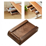 under Desk Drawer Hidden Attachment Stationery Organization Storage Slide Out 19.5x9.5x16.5cm