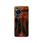 Coque - Maniacase - Huawei P60 - Noir - Souple - Stranger Things Saison 4