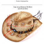&Otilde;lgest kauboi Cowgirl m&uuml;ts meestele, naiste laia &auml;&auml;rega &otilde;&otilde;nes hingav p&auml;ikesem&uuml;ts helmestega kaunistusribaga