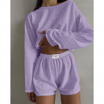 Naiste Mood Sale Pajama Komplekt Kaheosaline &Uuml;likond &Ouml;&ouml;riided Koduriietus &Uuml;hev&auml;rviline Pidžaama Daamidele Pijama Koduriietus Pehmed Vabaaja &Ouml;&ouml;riided XXL lilla