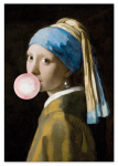 L&otilde;uendiprindiga t&uuml;druk &otilde;hupalliga Vermeer 50x70 cm