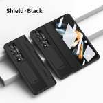 Lameda hingega tavalisest nahast kronsteiniga &uuml;mbris Samsung Galaxy Z Fold 6 5 4 3 karastatud klaasist Z Fold5 Fold6 kaitsekattega For Galaxy Z Fold 3&Only Phone Case