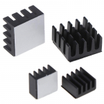 4 tk Must Alumiiniumist Jahutusradiaator Jahuti Jahutuskomplekt Raspberry Pi 3/2 /Rpi B+ jaoks