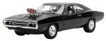 Jada Toys Fast Furious True Spec Series 1970 Dodge Charger Must V&auml;rvitud Valmistoode JADA33721 & 1/24 F&F R/T (T&otilde;eline Spetsifikatsioon) gray