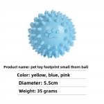 Piuksuvad koerte n&auml;rimism&auml;nguasjad v&auml;ikestele ja keskmistele koertele Vastupidavad TPR-pallim&auml;nguasjad kutsikatele Interaktiivsed lemmikloomam&auml;nguasjad Molar Toy sinine