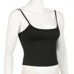 Basic Solid Camis suvised vabaaja varrukateta spagetirihmad naiste Harajuku k&otilde;ik sobivad k&auml;rbitud topid y2k vintage r&otilde;ivad S must