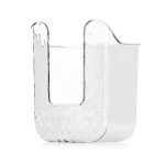 Plastikust seinale kinnitatav salvr&auml;tikukarp isekleepuv augustamata paberr&auml;tikuhoidja tagurpidi ruumis&auml;&auml;stlik salvr&auml;tikukonteiner Vannituba valge