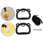 2 Pieces Gymnastics Rings Gym Hanging with Webbing Bar Accessories Portable Pull up must