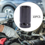 10 Pieces Impact Sockets 1/2 inch Drive Practical Sturdy Wear Resistant Convenient Hex 13mm