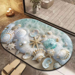 Pehme diatomiitmuda vannitoa p&otilde;randamatt kiiresti kuivav vett imav vannitoa libisemiskindel matt tualettruumi jalamatt 50x80cm valge