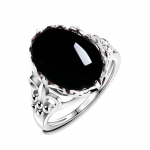 Roheline ahhaat, kaltsedon, iidne avatud s&otilde;rmus, naiste &otilde;&otilde;nes liblikas reguleeritava suurusega s&otilde;rmus One Size must