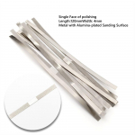 10 pcs Dental Metal Polishing Stick Strip Alumina-Plated Sanding Surface Dentist Whitening Materials Single/Double Side 4mm Single 10pcs B