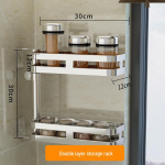 304 roostevaba terasega seinakinnitatav p&ouml;&ouml;rlev k&ouml;&ouml;gi- ja vannitoa nurgariiul