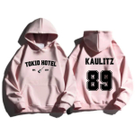 Tokio Hotel Unisex puuvillane kapuuts, Kaulitz, mood fliisist luksuslik kapuutsiga dressipluus tavaline talvine s&uuml;gistr&uuml;kk meeste naiste pullover S gray