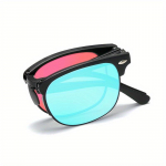 Kaasaskantavad v&auml;rvipimedad prillid, kokkupandavad puna-rohe-pimedad v&auml;rvipimedad prillid, &uuml;likerged unisex autojuhi prillid must