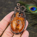 Baltic Amber Handmade Copper Wire Wrap Jewelry Pendant 2.84 a9d23