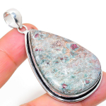 Ruby in Fuchsite Ethnic Handmade 925 Sterling Silver Jewelry Pendant 2.36 S0d53