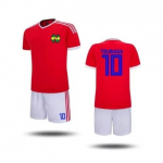 Kapten Tsubasa Atom Hutton Jalgpall Punane T-s&auml;rk Cosplay S&auml;rk Jaapani Multikas Animatsioonitr&uuml;kiga Kiiresti kuivav Vintage L&uuml;hikeste varrukatega &Uuml;htlane Sport 2XS